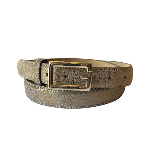 Cintura vera pelle oro - , 85