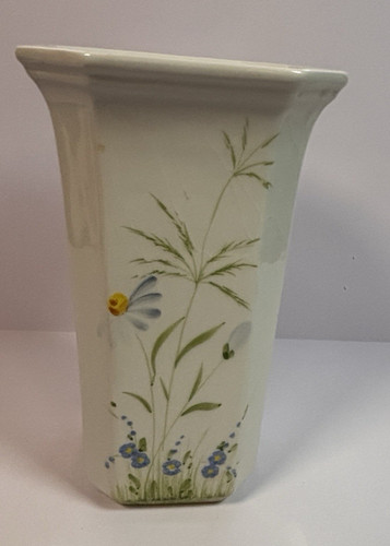 Vaso ceramica floreale vintage
