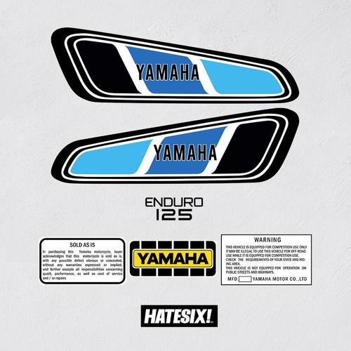 Sticker decal yamaha dt125f - decal, dt