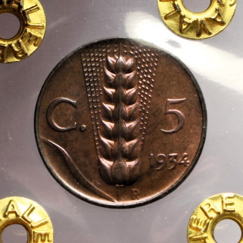 Centesimi 1934 spiga - "spiga"-, fdc