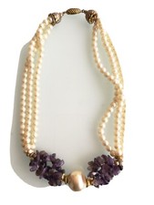 Collana vintage in perle e