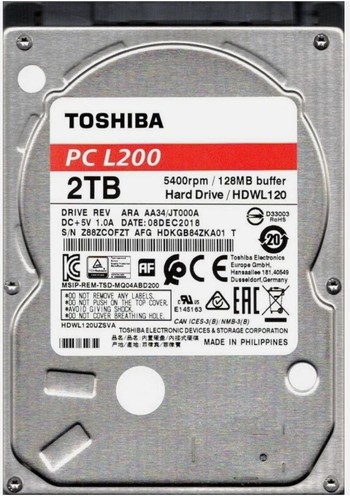 Toshiba l200 1tb - l200,