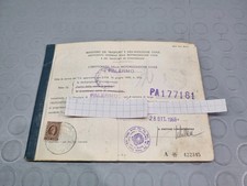 CARTA DI CIRCOLAZIONE FIAT 1100R 103P BERLINA PER USO COLLEZIONISTICO