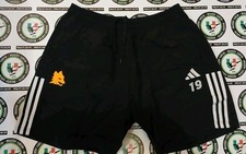 19 CELIK MATCH WORN SHORTS PANTALONCINI TRAINING ROMA CALCIO FOOTBALL SOCCER