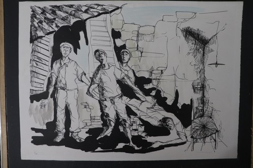 Quadro litigrafia antonio - litigrafia,