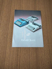 1976 OLIVETTI MACCHINA SCRIVERE PORTATILE LETTERA 25 35 STUDIO 46 VINTAGE AD PUB