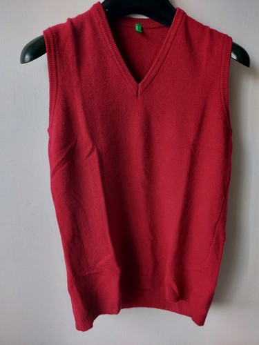Gilet benetton bordeaux s - tg,