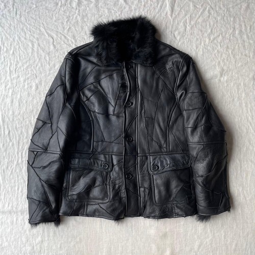 Giacca nera pelle premium