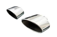 2x Terminali di Scarico Mascherine per Audi A4 A5 A6 A7 A8 TT RS TTS Ovali 180x120mm per 65mm