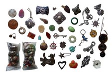 *HH* Lotto Misto 1.9kg Di Bigiotteria Ciondoli Pendenti Collane Decoupage Charm 