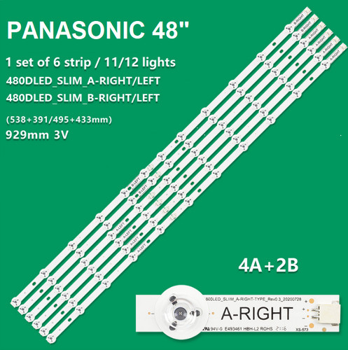 Kit barre strip led tv - kit, 12