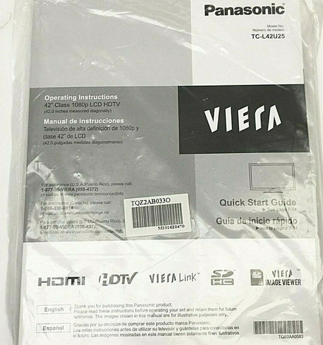 Panasonic viera l42u25 - panasonic, tc-l42u25