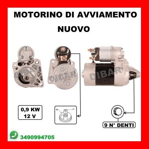 Motorino avviamento nuovo fiat - nuovo,