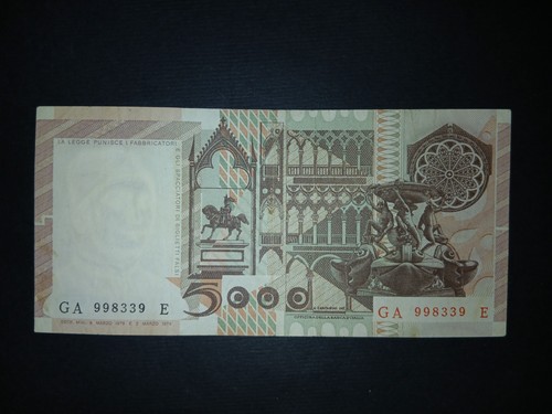 5000 lire antonello messina - lire, da