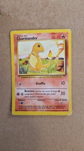 Carta pokemon base charmander - pokemon,