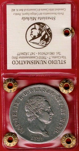 Lire 1829 periziato - 1829, g