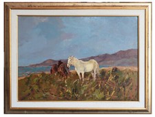 Carlo Domenici (Livorno 1897-1981) Cavalli