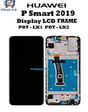 HUAWEI P SMART 2019 DISPLAY LCD TOUCH SCREEN FRAME NERO PARI ORIGINALE