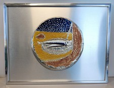 QUADRO BASSORILIEVO Giuseppe Migneco MULTIPLO 42/200 Pescata di Sarde ARGENTO