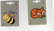 APPLICAZIONI TERMOADESIVE VOLPE E APE PATCH E TOPPE DECORAZIONI A CALDO 