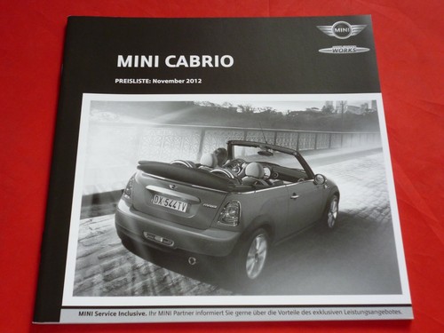 Listino prezzi mini - prezzi, cabrio