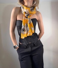 Sciarpa floreale seta vintage