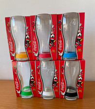 COCA COLA SERIE SEI BICCHIERI  MCDONALD'S LIMITED UEFA EURO 2012 CON ANELLO  FR.