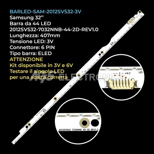 Barra led tv samsung - da,