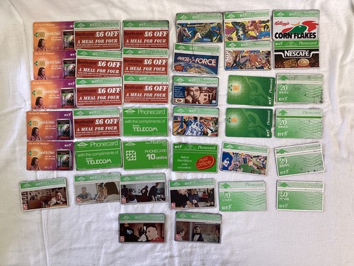 X38 old phonecards - x38, with