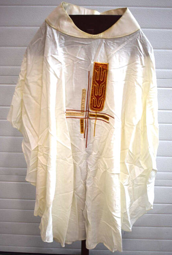 Used white vestment stole - used,