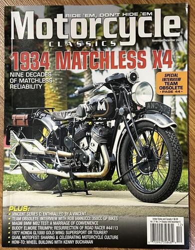 Motorcycle classics magazine - motorcycle,