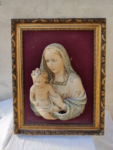 Antico quadro madonna con - antico,