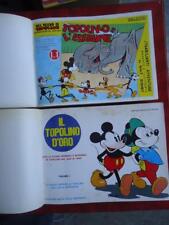 Topolino d'oro 1/33 e albi orizzontali Regno Topolino rilegati in 4 volumi