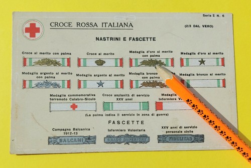 Croce rossa italiana nastrini - rossa,