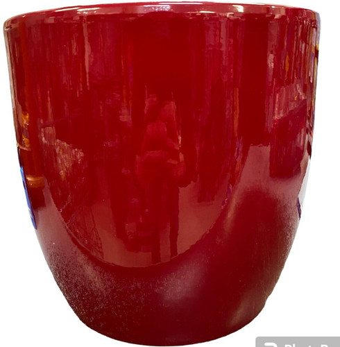 Vaso ceramica rosso per - in,