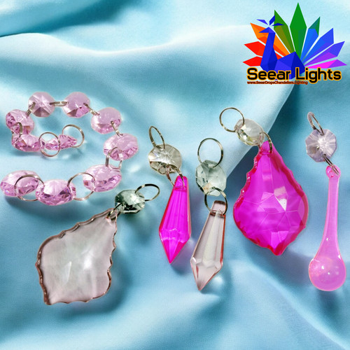 Lampadario rosa luce - , calda