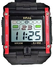 Orologio Cronometro da Polso in Silicone per Palestra Fitness Corsa Allenamento