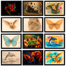 Poster animali vintage alla