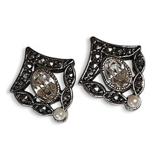 Orecchini Vintage Tono Argento