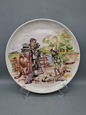 PIATTO DA PARETE dipinto a