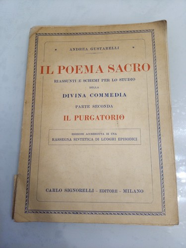 Poema sacro riassunti - poema,