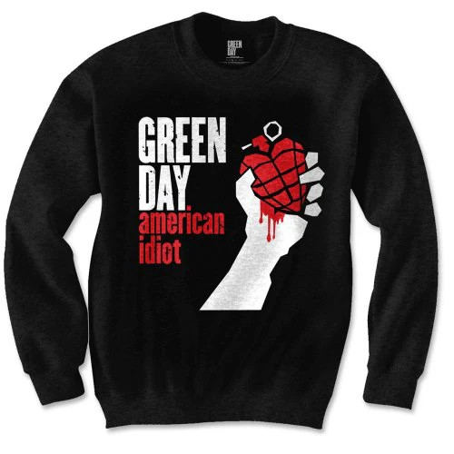 Felpa green day american - green, day: