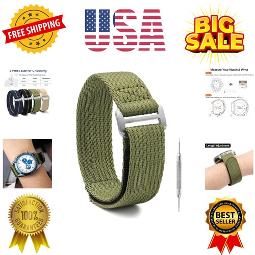 Nylon watch band hook and - watch,