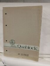 articoli per la scuola QUABLOCK A5  RICICLATA  4 FORI  ( stock di 40 quablock )