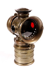 PRL) ANTICO FANALE CARBURO MOTO LANTERNA LAMPADA LUCE LIGHT BIKE VITAPHARE GH