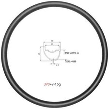 Cerchio carbonio completo bici mtb 29 pollici 24 28 32 fori clincher asimmetrico tubeless