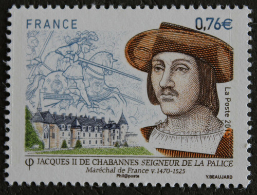 Timbre france jacques ii - timbre,