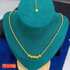 COLLANA MAGLIE PERLINE ORO