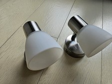 2x Applique Muro metallo e vetro per lettura design. Condizioni ottime