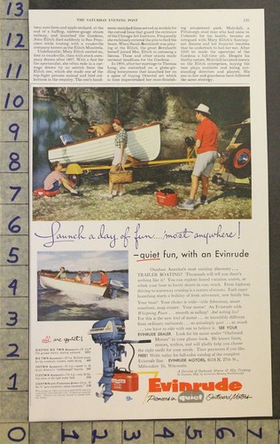 1955 barca evinrude - barca,